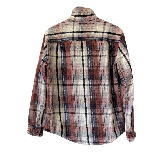 OUTERKNOWN Organic Cotton Blanket Flannel Shirt Men's S Button Down Heavyweight - Picture 2 of 7